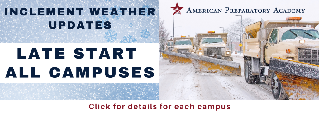Inclement Weather Updates Banner - Late Start All-Campuses